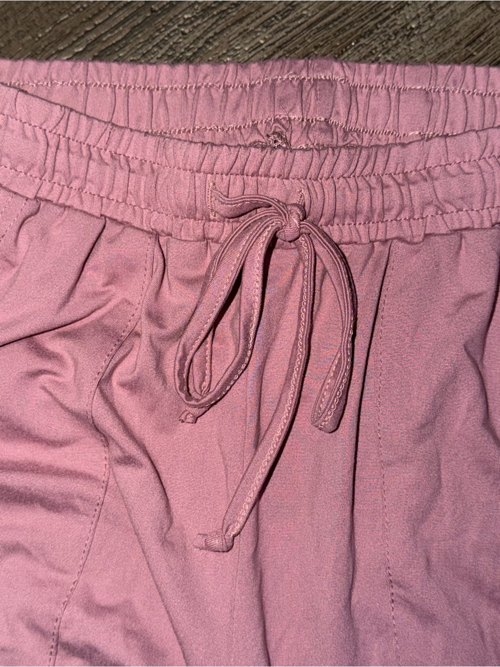 Light Pink Drawstring Jogger Pants - Picture 5 of 7